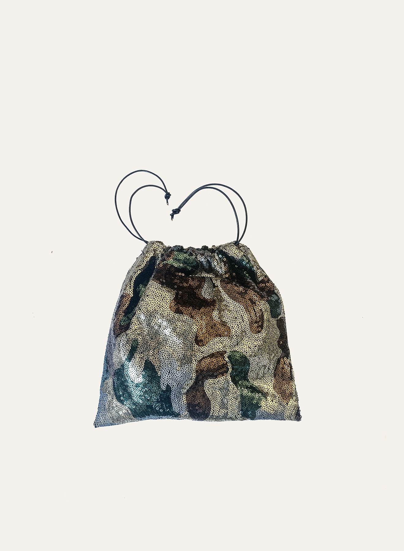 Meret Pouch – Sequin Drawstring Bag | Maria La Rosa – MARIA LA ROSA
