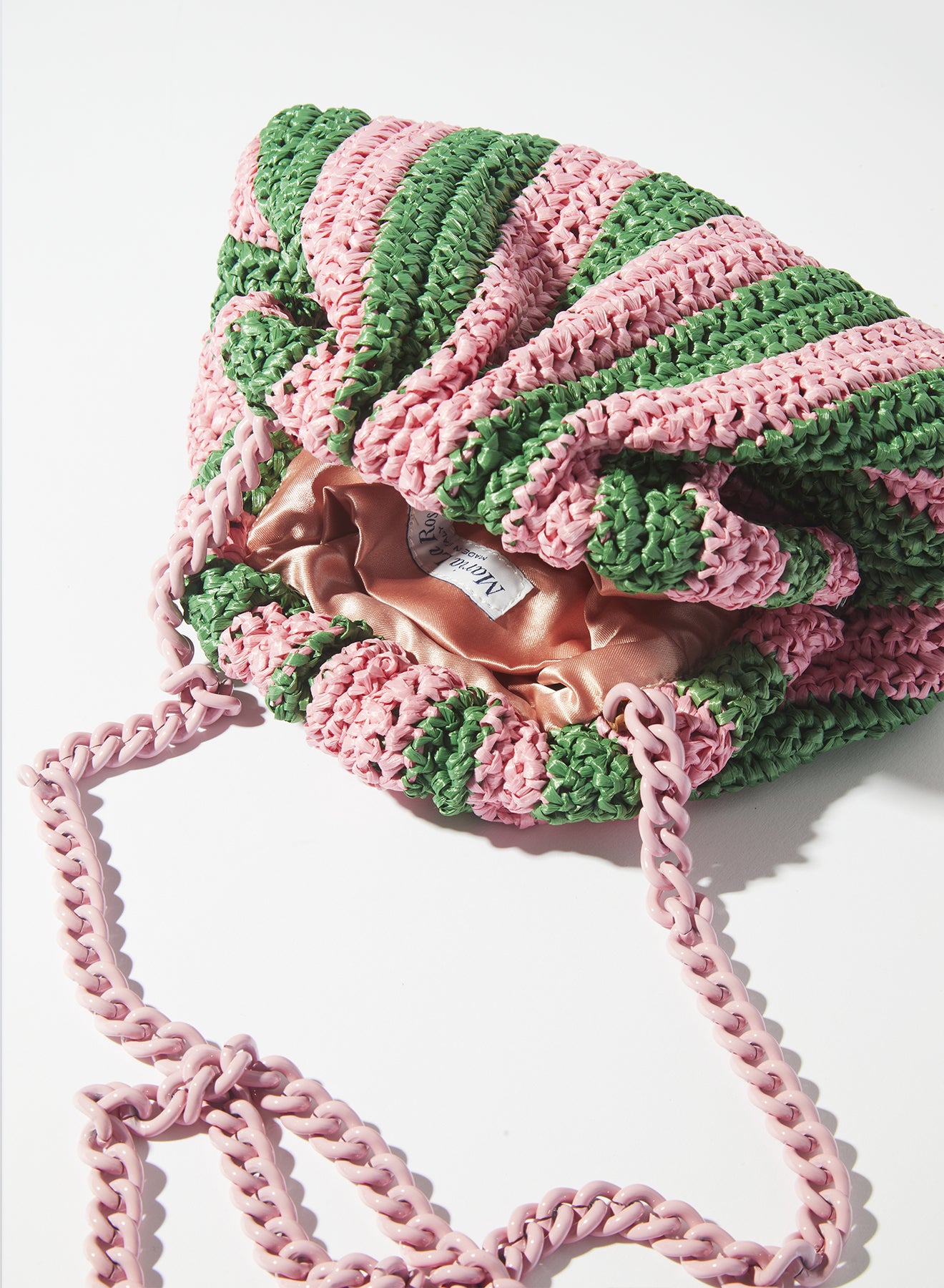 ショルダーバッグ・ポシェット Maria La Rosa TEPO MINI GAME CROCHET SOLID POUCH Maria La Rosa Tepo Mini Game Crochet Solid Pouch In Brown
