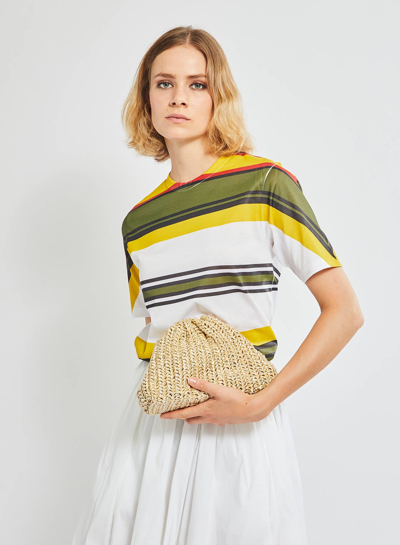 ショルダーバッグ・ポシェット Maria La Rosa TEPO MINI GAME CROCHET SOLID POUCH Maria La Rosa Tepo Mini Game Crochet Solid Pouch In Brown