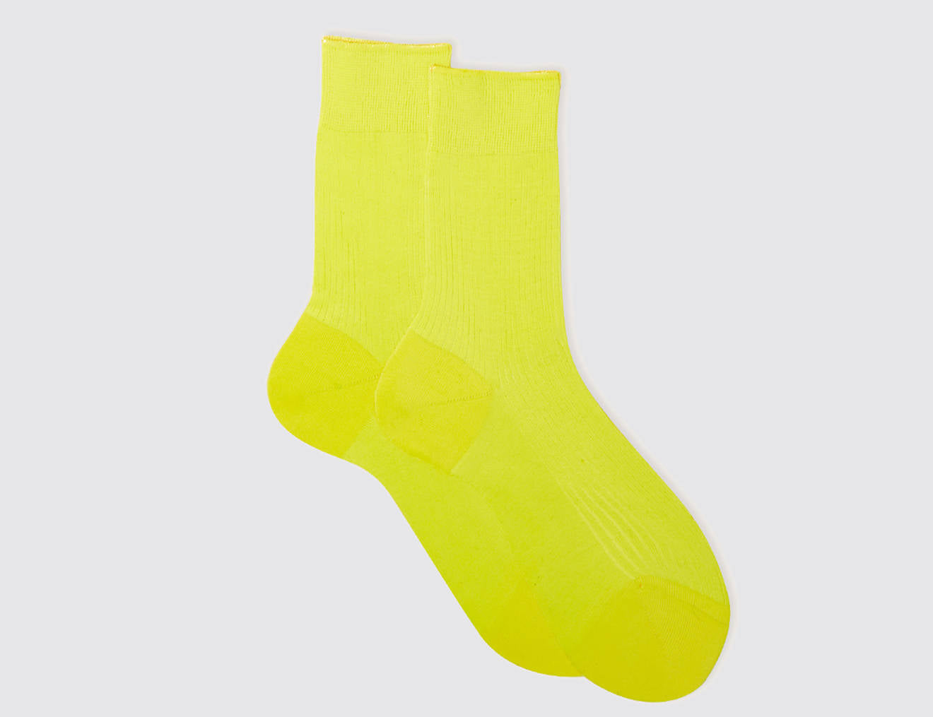 One Ribbed Laminated Socks