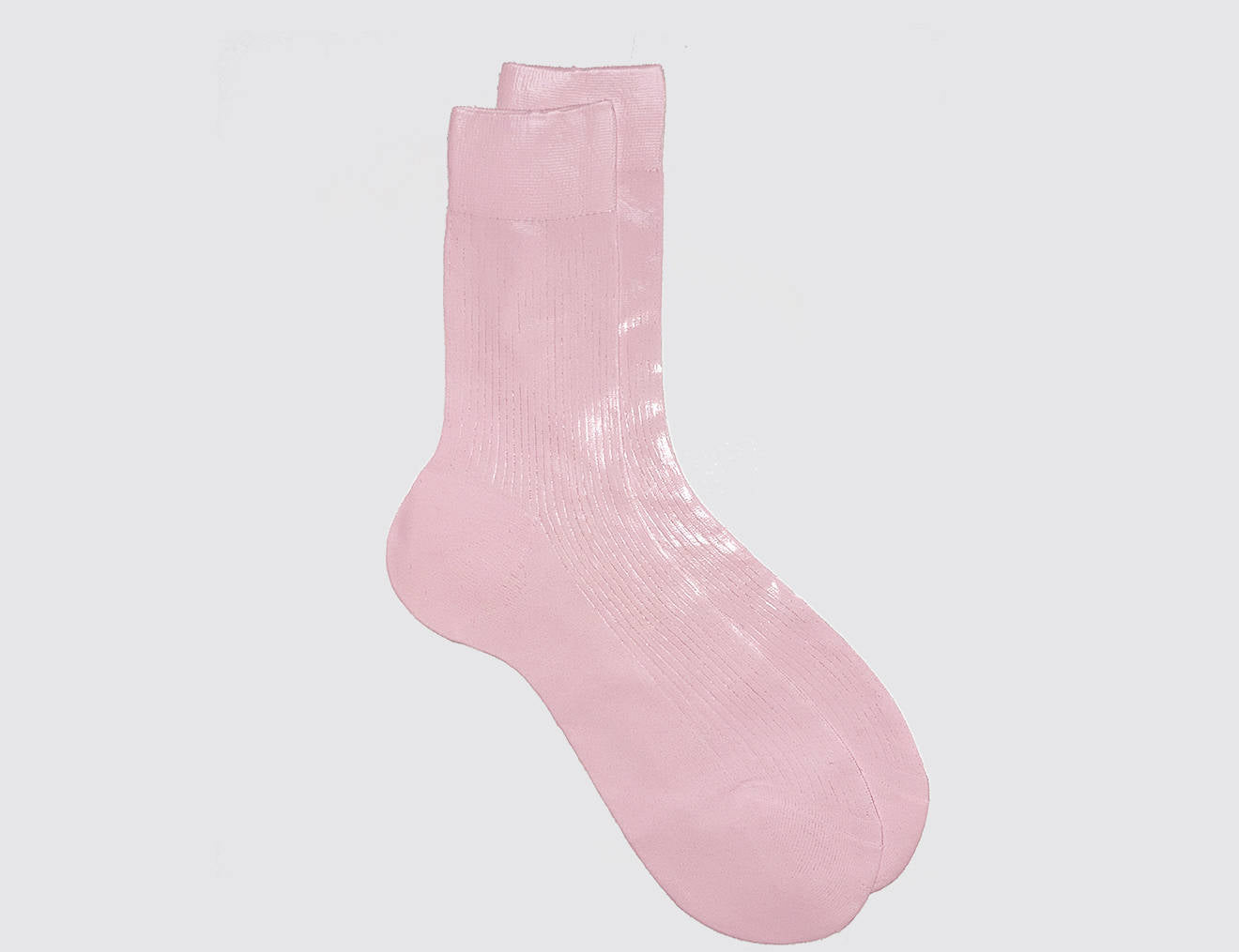 One Ribbed Laminated Socks