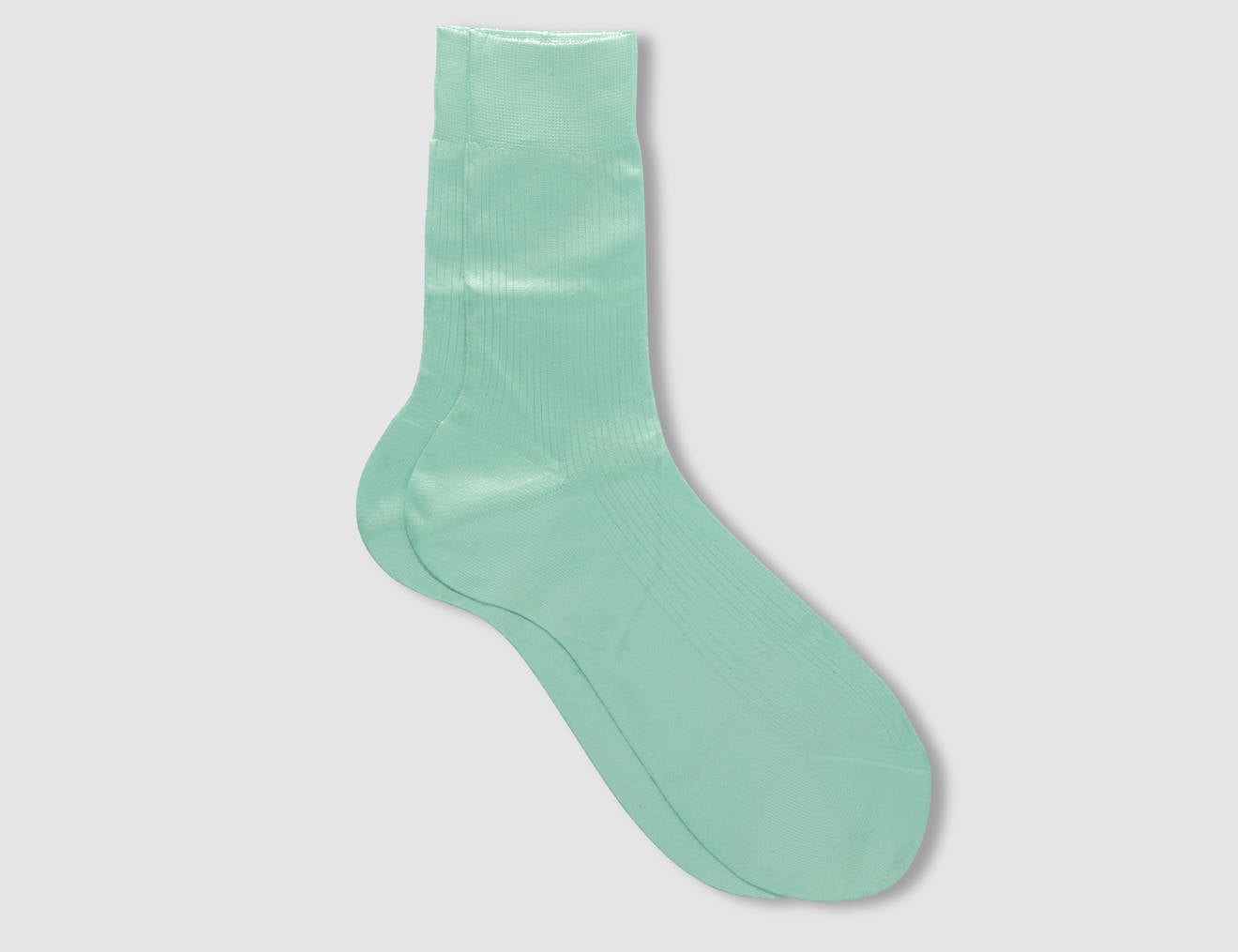 One Ribbed Laminated Socks