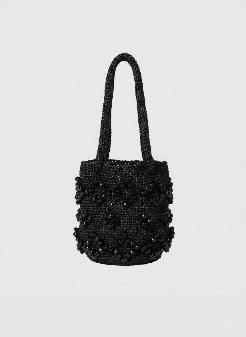La Gemmé Mini Bucket – Handwoven Raffia Bucket Bag | Maria La Rosa
