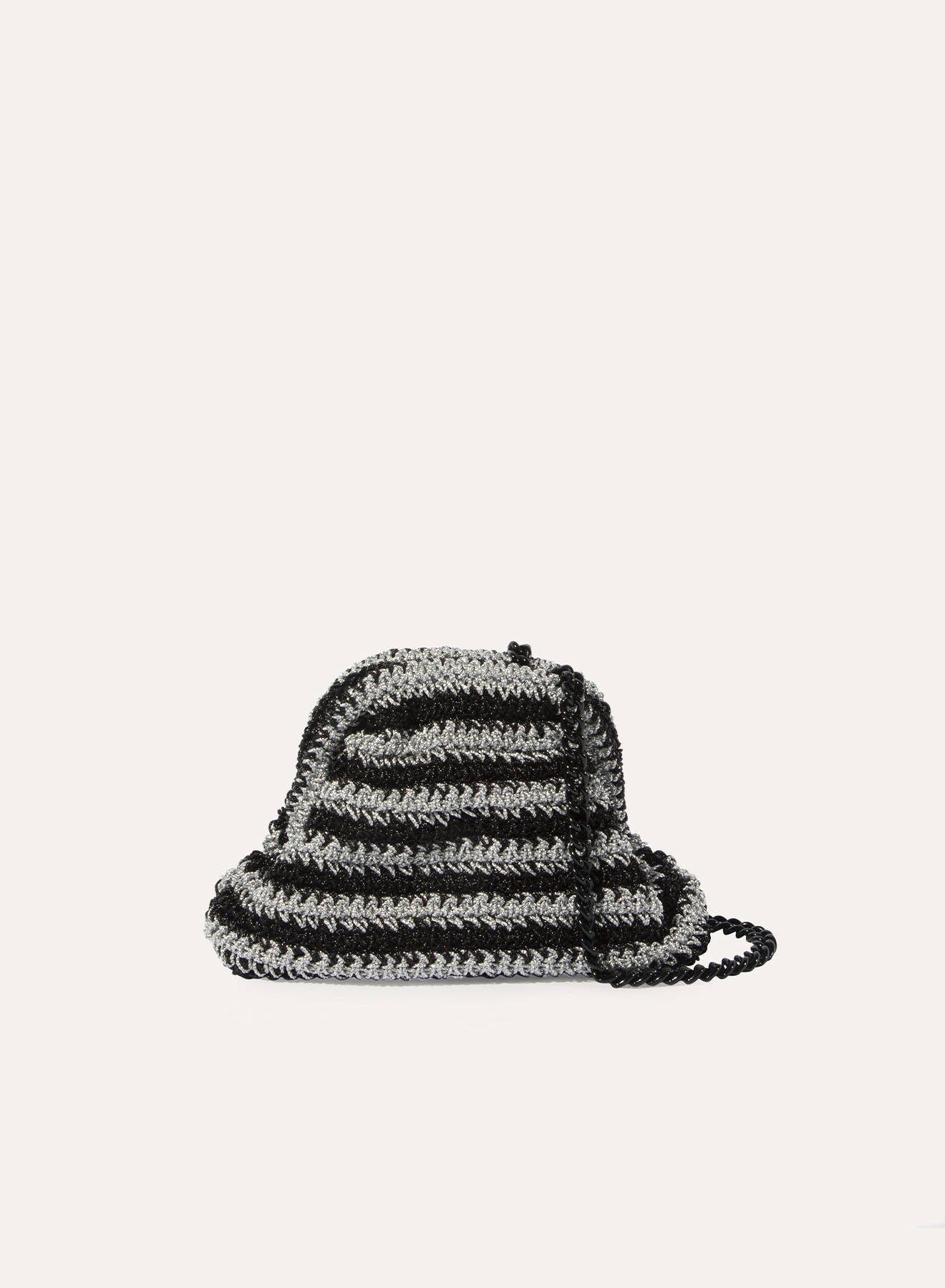 22S/S MARNI × Maria【LA Rosa】 Maria La Rosa - Mini Game Pink & Green Stripe Woven Raffia Bag